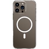 Baseus Crystal Series MagSafe Destekli iPhone 16 Pro Max Uyumlu Telefon Kılıfı - Şeffaf