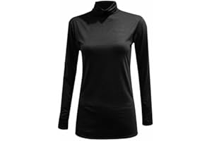 FASHION MY LOVE Ladies Polo Roll Neck Long Sleeve Turtle Neck Plain Jumpers for Women Top Womens Ladies New Plain Turtle Polo Roll Neck Long Sleeve Stretch Jumper T-Shirt Tee Top 8-26