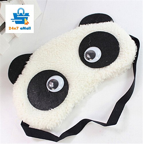 24x7 eMall Dreamy Eyes Panda White Sleep Mask