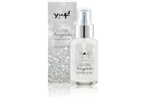 YUUP! - Fragranza scintillante a lunga durata per cani e gatti con glitter argento, 50 ml, profumo per cane e gatto con note di Tiarè, fiori d'arancio, mandarino, gelsomino e Ylang Ylang