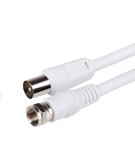 Adaptateurs Coupleur Antenne IEC Poppstar - Lot De 2, Argenté - Pour Relier Des Câbles Coaxiaux TV/satellite