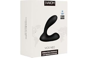 SVAKOM Vick Neo Anal Vibrator, Svart/guld, 9,5 cm