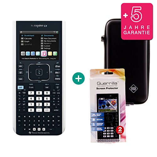 Preisvergleich Produktbild TI Nspire CX + Erweiterte Garantie + Schutzfolie + Schutztasche