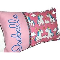 Kissen inkl. 1 Namen 25 x 40 einhorn
