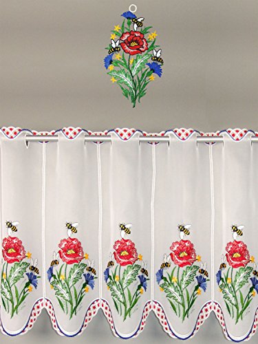 Fensterbild „Biene auf Blüten“ Plauener Spitze® 5182200 - 3