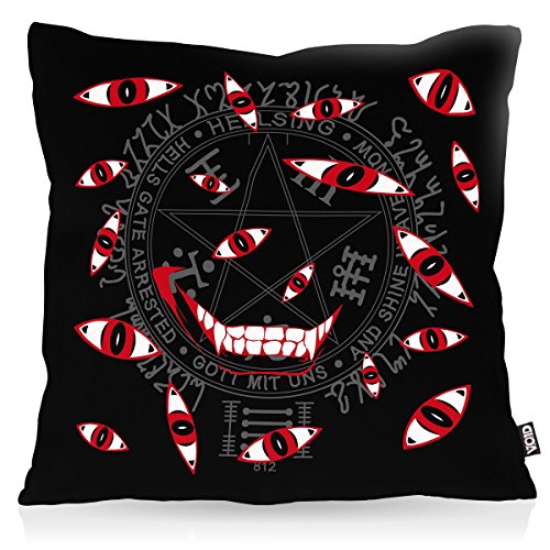VOID Hellsing Eyes Kissenbezug Kissenhülle Outdoor Indoor vampir anime manga , Kissen Größe:40 x 40 cm