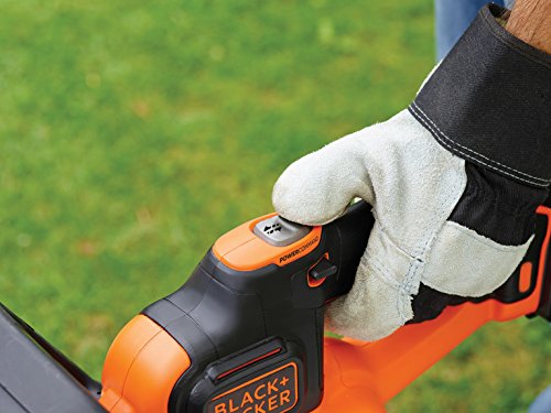 Black+Decker 18V 2.0Ah Akku-Heckenschere, Antiblockierfunktion, inkl. Akku und Schnellladegerät, 50cm Schwertlänge, 18mm Schnittstärke, GTC18502PC, schwarz orange - 5