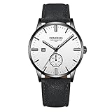 Uhr, Malloom Luxus Quarz Sport Militäred elstahl Vorwahlknopf Lederband Armbanduhr Geschäfts Gents Luxus Elegant Kleid Mode Uhren Ultra