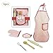 Produktbild PRO 6pcs scherzt Backen-Set, Kinderbakeware-Installationssatz-Schürze, Ofen-Handschuh, Eggbeate-wirkliche Backen-Versorgungsmaterialien Küchen-Chef-Kostüm für Kinder