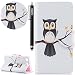 Produktbild HUDDU Bunt Muster Handyhülle Schutzhülle für Sony Xperia XZ1 Compact (4,6 Zoll) Hülle Niedlich Eule Slim Flip Leder Tasche Wallet Case Cover Ledertasche im Bookstyle mit Kartenfach Magnetverschluss Stand Wrist Strap Brieftasche Etui Handytaschen für Sony Xperia XZ1 Compact Klapphülle Mädchen