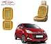 Auto Pearl - Premium Quality Car Wooden Bead Seat Cushion with Beige Velvet Border For - Hyundai I10 Grand 2017 RS.499.00