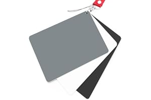 Anwenk Grey White Balance Card, 18% Exposure Photography Custom Calibration Camera Checker Video, DSLR and Film,5.3"x 7.28" (Large Size)