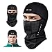 Produktbild KINGBIKE Sturmhaube Sturmmaske Balaclava Winter Skimaske Motorradmaske Fahrrad Winddicht Herren Damen Fleece Thermische Gewebe Atmungsaktive Design Radfahren Skifahren Masken Ski Motorradfahren Schwar (Stil 1)