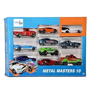 G.FIDEL Mini Cars for Kids-Assorted 10 pics Die-Cast Metal Cars (Multi-Colors)
