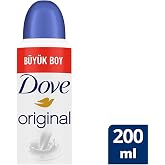 Dove Original Kadın Sprey Deodorant, Nemlendirici Krem Etkili, 200ml, B&uuml;y&uuml;k Boy