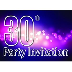 30th Theme Birthday Party Einladungen Einladungen Kinder Erwachsene Männer / Frauen