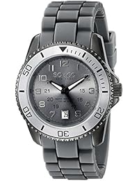 SO & CO New York 5029R.3 - Reloj para hombres, correa de goma color gris