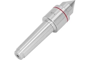 YWBL-WH Centro de Contrapunto, MT4 Centro Giratorio en Vivo Acero con Alto Contenido de Carbono 60 Herramienta de Torneado de Cono Morse para Torno, Centros en Vivo