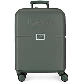Pepe Jeans Accent Cabin Suitcase, Green, Rigid, 4 Double Wheels | Carry-On Luggage