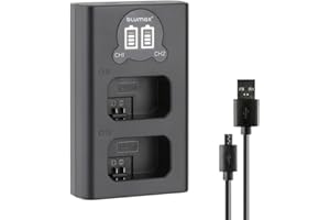 Blumax NP-FW50 Mini Dual ładowarka LCD kompatybilna z Sony ZV-E10 ILCE 3000 K XQ1 Alpha 5000 5100 6000 6100 6300 6400 6500 A33 A35 A37 A55 A3000 7II 7R 7RII 7S 7S II