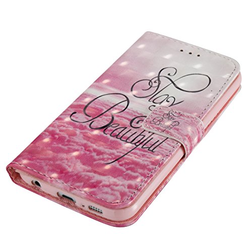 Samsung Galaxy S6 Leder Hülle,Galaxy S6 Book Case,TOYYM Folio PU Leder Wallet Tasche Case mit Standfunktion Karteneinschub und Magnetverschluß,Notebook Flip Cover Brieftasche Handytasche Innere Bumper Back Case Etui Hüllen für Samsung Galaxy S6,Beauty - 4