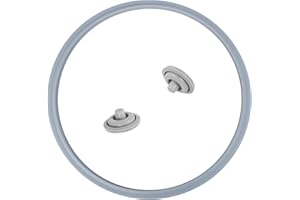 BSSMMAI Pentola a pressione di ricambio per WMF, anello di tenuta per pentola a pressione, 22 cm, valvola di sicurezza per pentola a pressione, coperchio, anello in gomma per uso alimentare (set da 3 pezzi)
