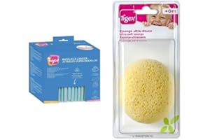 Tigex 80890172 - Cambiador desechable + Tigex 80600717 - Esponja hidrófila para bebés