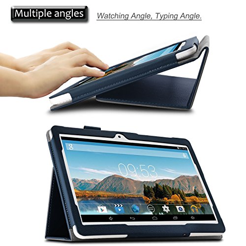 Artizlee 10 Zoll Tablet PC ATL-21 Hülle Case- Infiland Slim Fit Folio PU-lederne dünne Kunstleder Schutzhülle Cover Tasche für 10.1″ Android Tablet-PC Inklusive Artizlee 10 Zoll (10.1″) Tablet PC ATL-211024×600, WEW-1 10,1″ Zoll Pad Tablet PC, 2016 Newest DHL Metal Tablet PC ( Überprüfen Sie bitte die Details der kompatibelen Tablet-Modell-Liste in Produktbeschreibung)(Dunkleblau) - 4