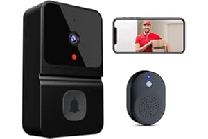 UBCWIN Smart Video Door Bells Wireless WiFi Video Doorbell with Camera Smart Security Doorbell with Cloud Storage, Motion Detection, Two-Way Audio Home Intercom, Rechargeable Batteries, HD Night Vision- New