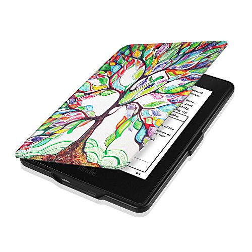 Fintie Kindle Paperwhite Hülle – Die dünnste und leichteste Smartshell Case Schutzhülle Tasche mit auto Sleep / Wake für den neuen Kindle Paperwhite 2015 (mit 300 ppi-Display, 6 Zoll, und integrierter Beleuchtung) und alle Modelle von 2012, 2013, 2014, Liebesbaum - 7