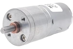 JGA25-370 växelmotor DC-motor 6V 12V 24V elektrisk växelmotor Högt vridmoment 5/10/15/30/60/100/150/200/300/400/500/1000/1200 rpm(Without bracket,40rpm,6V)