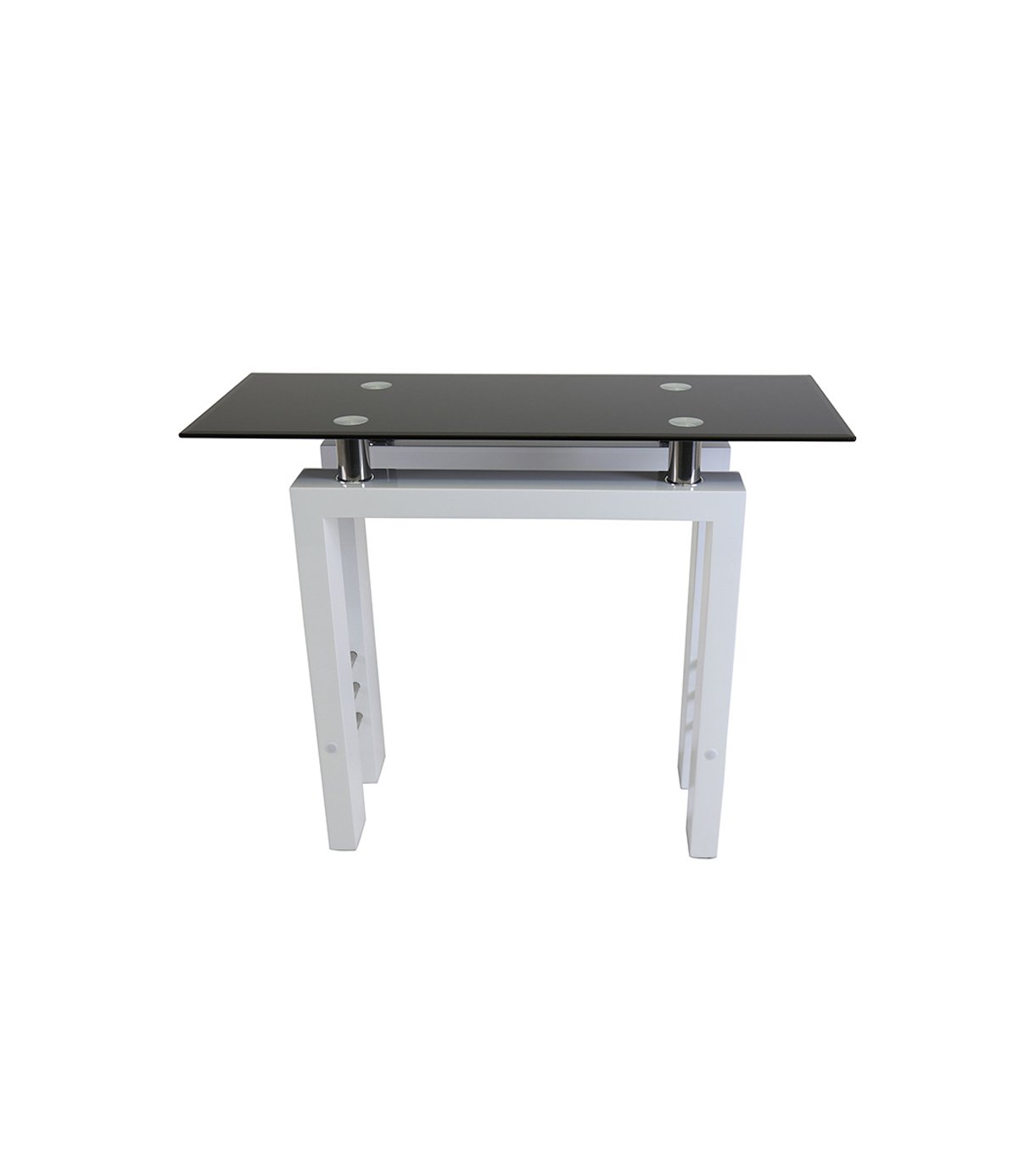 Manchester Furniture Supplies Metro Glass Top High Gloss Base Contemporary Console Table