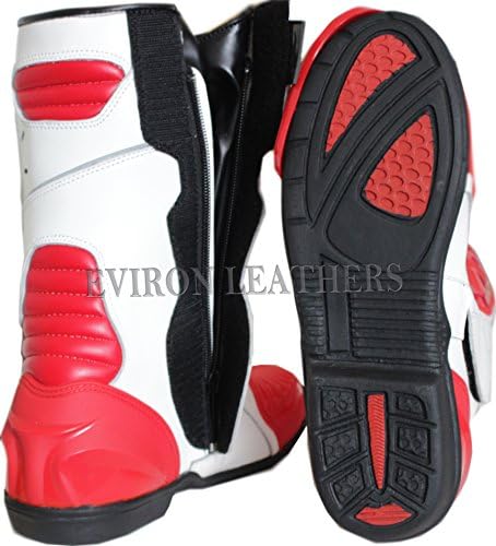 Eviron Black & Red Motorbike Protective Boots