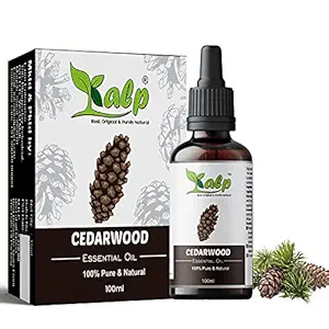 Kalp Cedarwood Essential oil-100% Pure, Natural, Undiluted therapeutic grade for hair growth, skin, fungal, infection, aromatherapy, diffuser, home fragrance 100ML