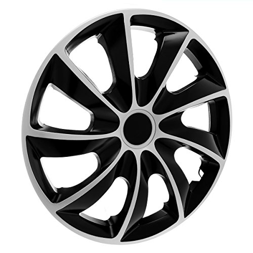 Carpoint Set Copricerchi Mecador 14” – 4 Pezzi, Colore Argento, Per Auto, Facili Da Montare, Marchio Premium Olandese