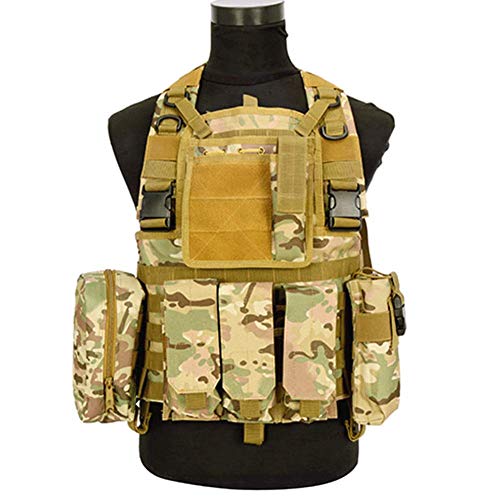 Preisvergleich Produktbild Tactical Vest Militärfeld Westen Security Guard Weste Einstellbare Atmungsaktive Wasserdichte Für Außen