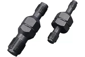Crozgan 2Pcs Spark Plug Hole Thread Chaser,Spark Plug Thread Insert Tap Set M10 x 1.0/M12 x 1.25 M14 x 1.5/M18 x 1.5 for Automotive Repair and Dismantling