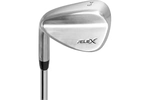 JELEX Golf Wedge Main gauche en acier inoxydable pour homme et femme Longueur 88-92 cm Angle de liaison 64° Poids 480 g Poignée ergonomique en caoutchouc