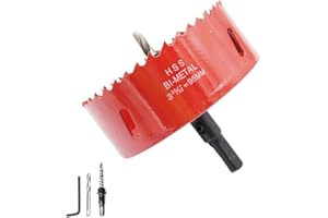 Scie cloche 95mm LAIWEI pour percer des trous dans le bois, le placoplâtre, le PVC, etc. Outil de perçage tranchant et durable