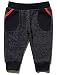 M&Co Baby Boys Soft Jersey Casual Contrast Pockets Elasticated Waist Jogger Bottoms Navy 0/3 Mnths