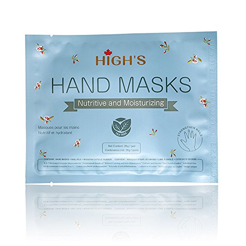 HIGH'S Nutritive Home Spa Manicure Hand Mask Moisturizing Gloves, Normal