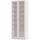 Dekorex KTP211-C-Beyaz 6 Raflı Camlı Kitaplık