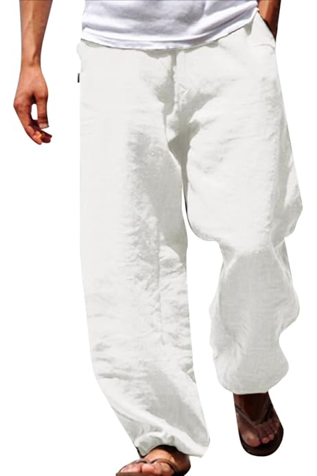 Pantaloni Uomo In Velluto A Coste Largo - Vita Elasticizzata Con Cordino, Taglio Dritto, 4 Tasche