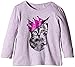 ESPRIT Baby-Girls 095EEAK006 Princess Cat T-Shirt, Purple (Violet), 3-6 Months (Manufacturer Size:68)