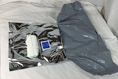 Portable toilet disposal bag + paper + wipe camping hiking festival bog bag