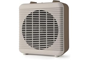 Taurus Tropicano S2001 - Termoventilatore 2000W, Termostato regolabile, 2 potenze di riscaldamento, fino a 20m2, ventilatore, Indicatore luminoso di funzionamento, Compatto, Beige