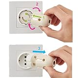 Colico 12 Stk. Kindersicherung für Steckdose steckbar Steckdosensicherung für Kleinkind Baby zum stecken - 4