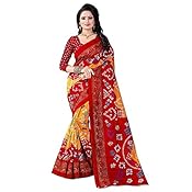 Manorath Women's Cotton Silk Saree with Blouse Piece (K5GA25-28, Multicolour, Free Size)