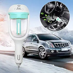 gopinathji shop Car Humidifier Fast Dual USB Port for Mobile Devices 160 Degree Rotatable Head (multicolor)