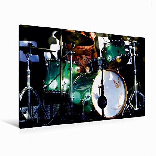 Premium Textil-Leinwand 120 cm x 80 cm quer, Single Stroke Four - Schlagzeug | Wandbild, Bild auf Keilrahmen, Fertigbild auf echter Leinwand, ... im Scheinwerferlicht (CALVENDO Kunst)